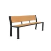 Banc de ville finition HPL teck pour espaces publics
