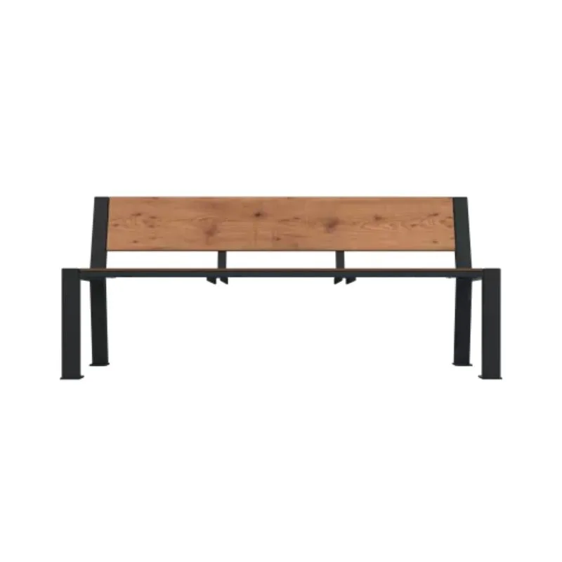 Assise urbaine robuste en stratifié haute pression plein épaisseur