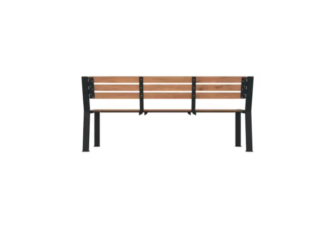 Banc de ville design industriel et lignes épurées