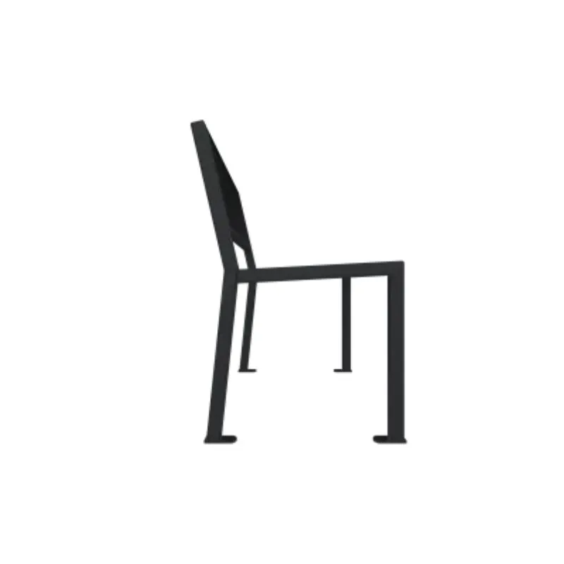 banc extérieur acier anthracite