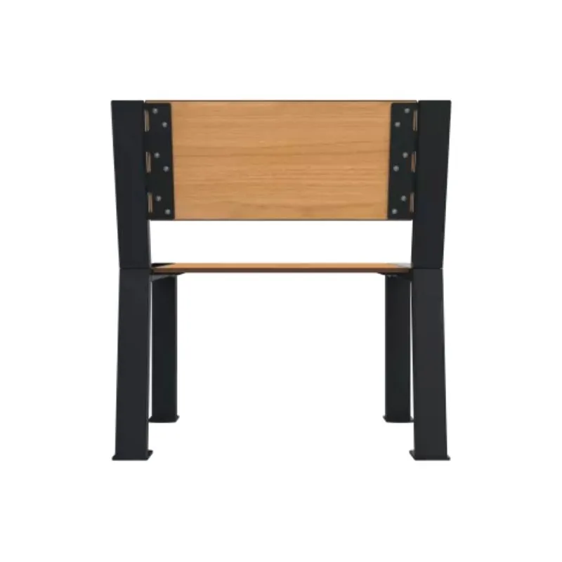 Fauteuil extérieur collectivité acier et HPL