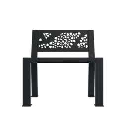 Fauteuil urbain en métal ajouré
