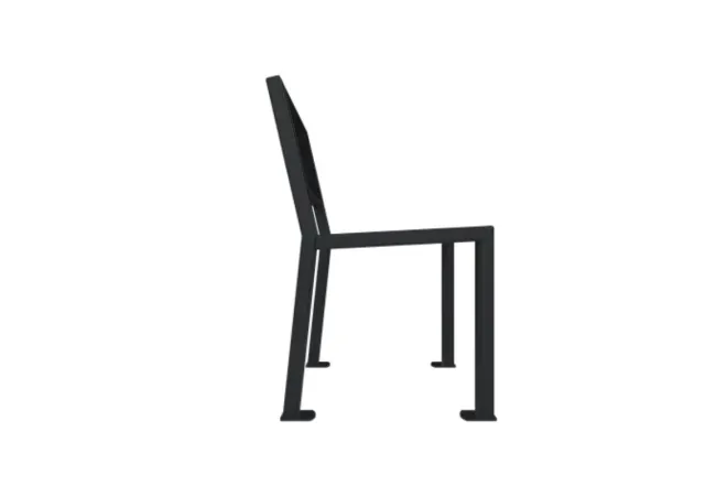 Banc collectivité extérieur en acier