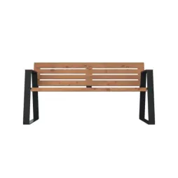 Banc de ville PMR acier et HPL