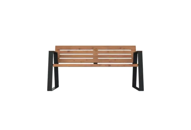 Banc de ville PMR acier et HPL