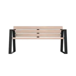 Banc de ville pour sénior acier et HPL