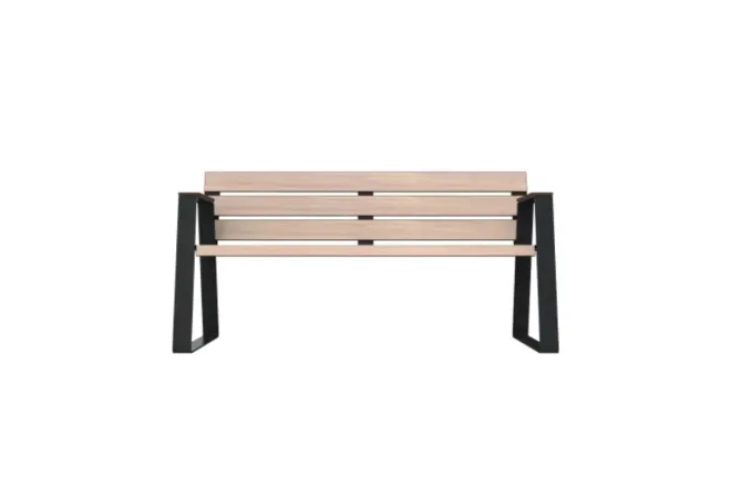 Banc de ville pour sénior acier et HPL
