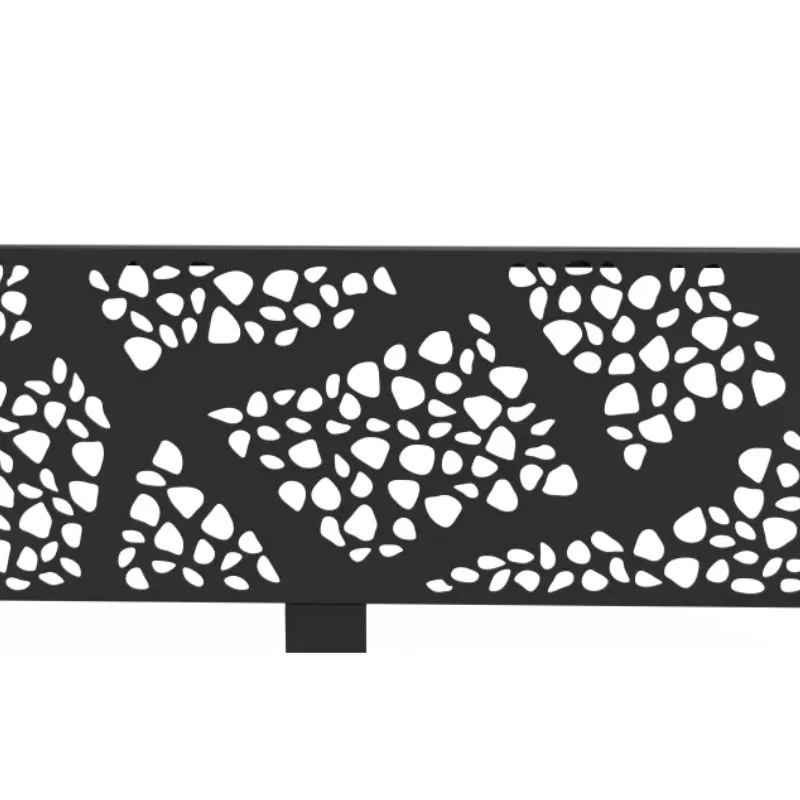 Métal découpé au laser coloris anthracite Métal découpé au laser coloris anthracite