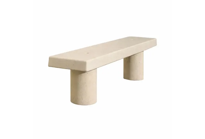 Banquette extérieure en béton