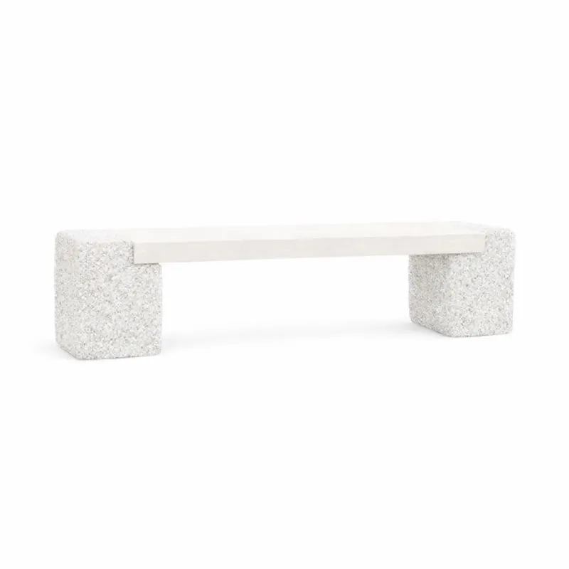 Banquette de ville en béton