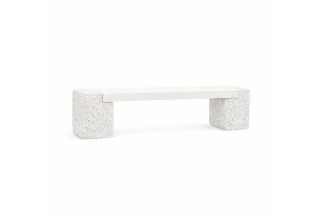 Banquette de ville en béton