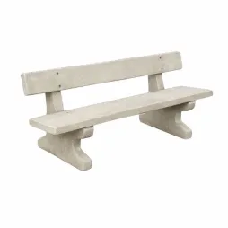 Banc urbain en béton pour collectivités