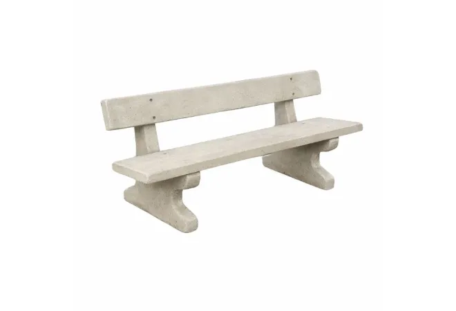 Banc urbain en béton pour collectivités