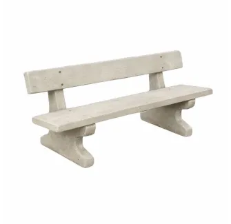 Banc urbain en béton pour collectivités