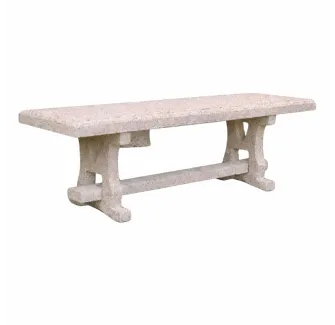 Banquette publique en béton