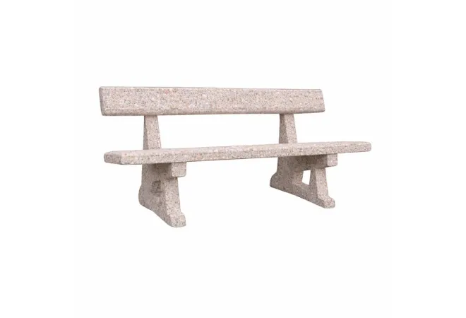 Banc extérieur en béton armé pour parc public Banc extérieur en béton armé pour parc public