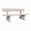 Banc extérieur en béton armé pour parc public Banc extérieur en béton armé pour parc public