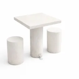 Table extérieure 2 personnes en béton Table extérieure 2 personnes en béton