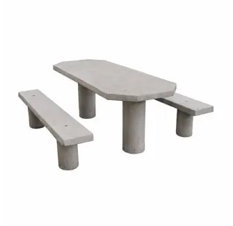 Table de pic nic en béton armé PMR