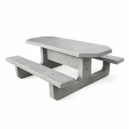 Table de picnic en béton octogonale