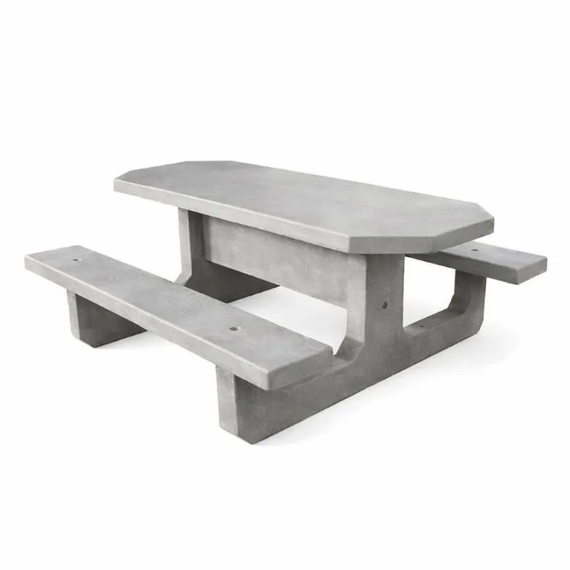 Table de picnic en béton octogonale