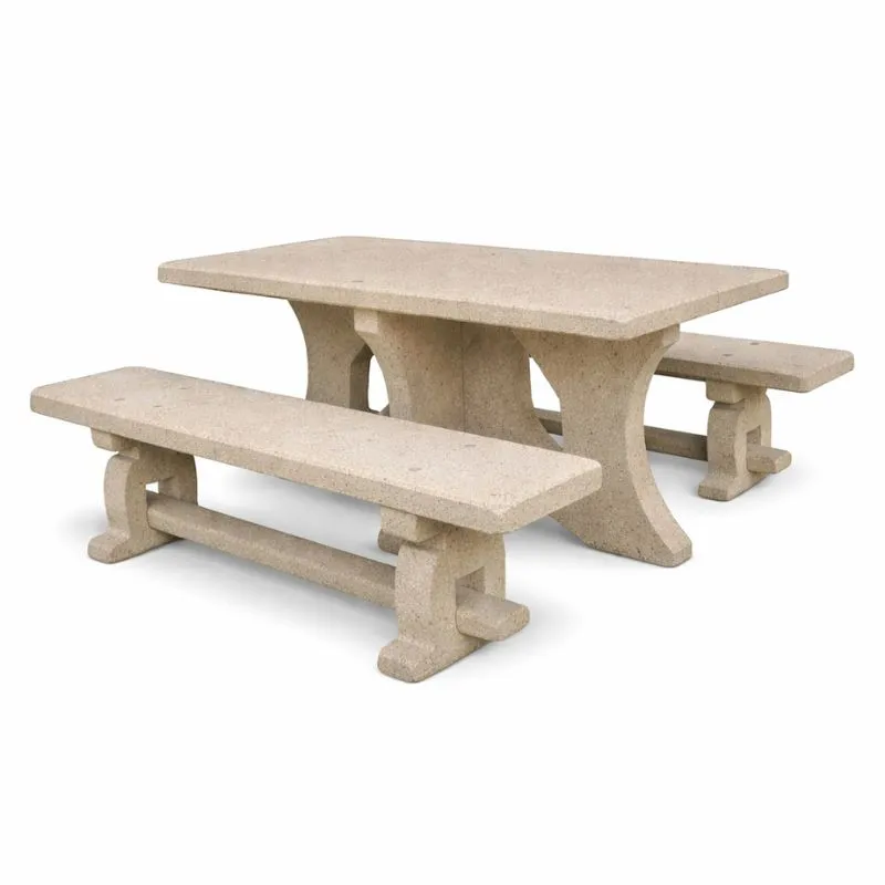 Table picnic en béton pour aire de restauration Table picnic en béton pour aire de restauration