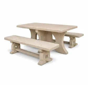 Table picnic en béton pour aire de restauration