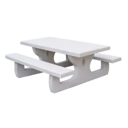 Table picnic extérieure en béton