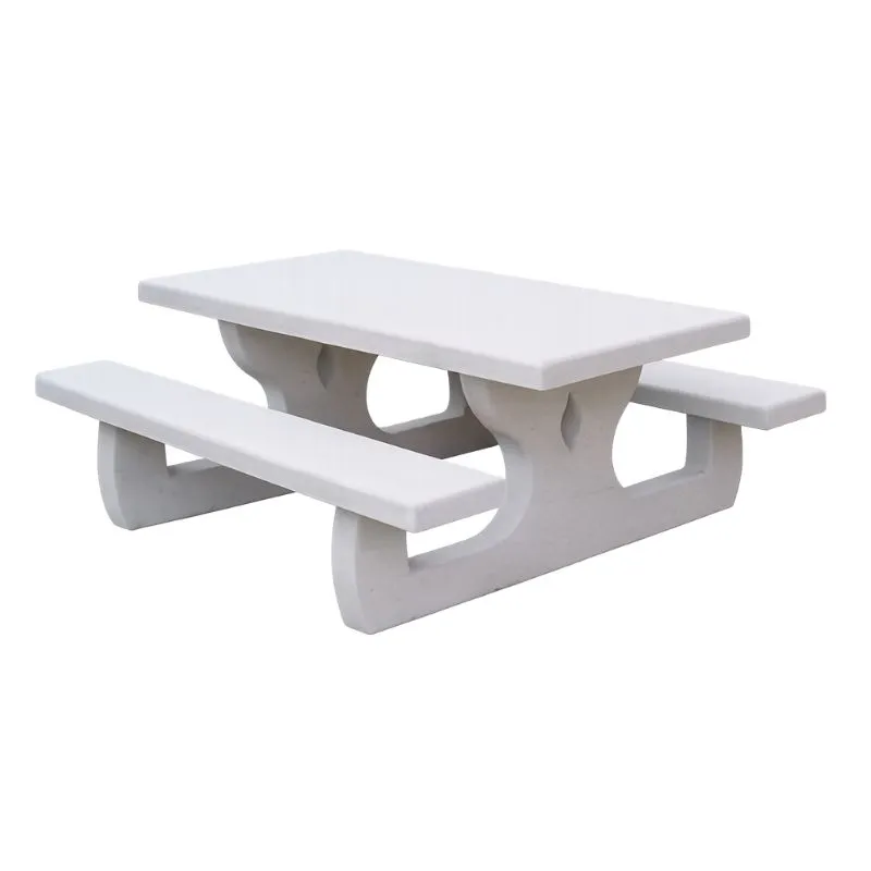 Table picnic extérieure en béton