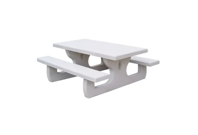 Table picnic extérieure en béton