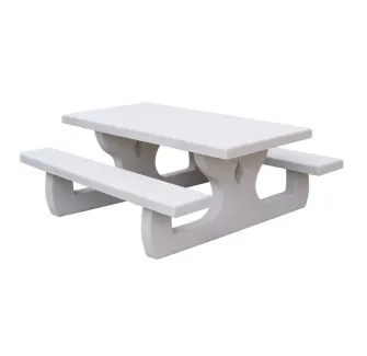 Table picnic extérieure en béton
