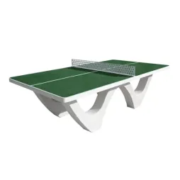 Table de ping pong en béton vert Table de ping pong en béton vert