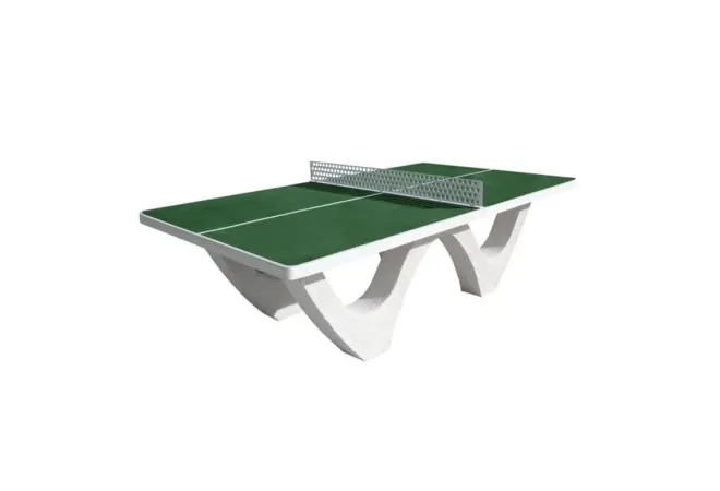 Table de ping pong en béton vert Table de ping pong en béton vert
