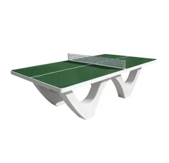 Table de ping pong en béton vert