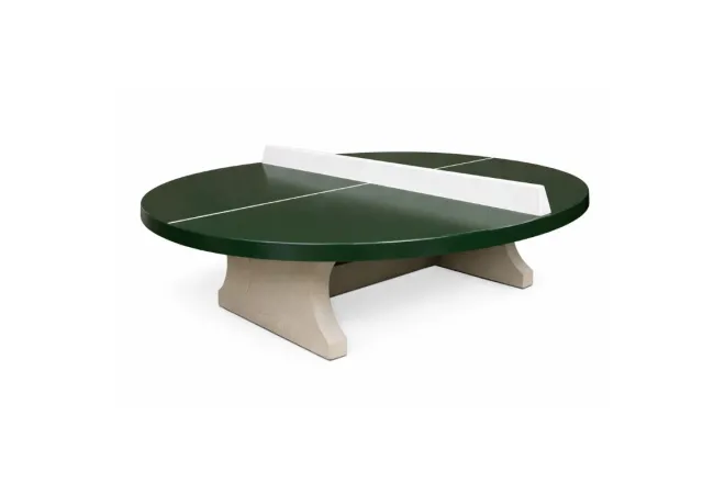 Tennis de table ronde en béton