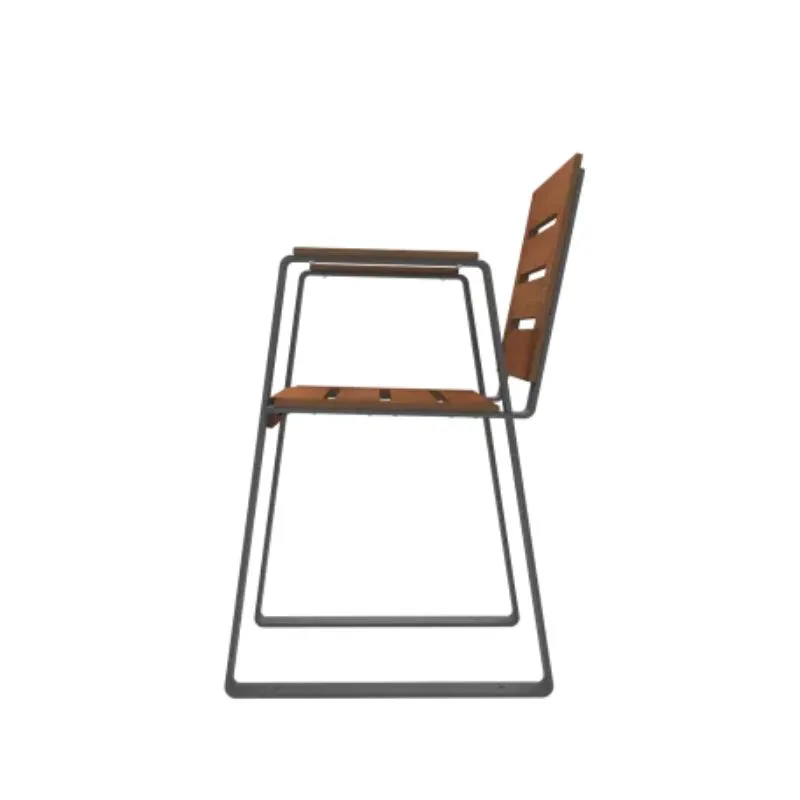 Fauteuil urbain avec accoudoirs pour aide au relevage, coloris pin tyrol, profil