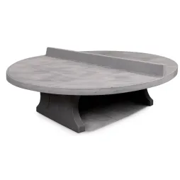 Table ping pong ronde en béton anthracite