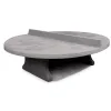 Table ping pong ronde en béton anthracite