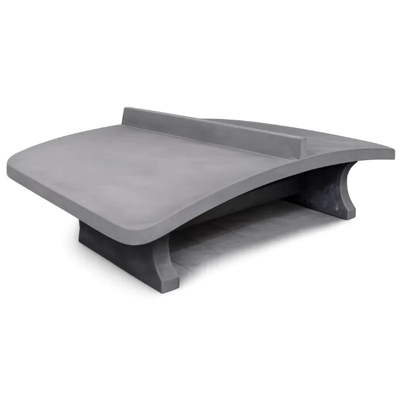 Table footvolley en béton gris anthracite