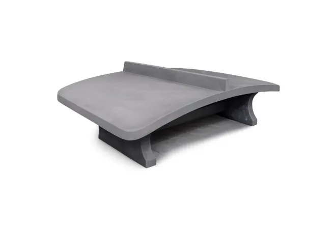 Table footvolley en béton gris anthracite