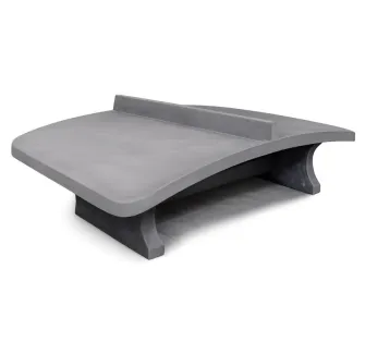 Table footvolley en béton gris anthracite