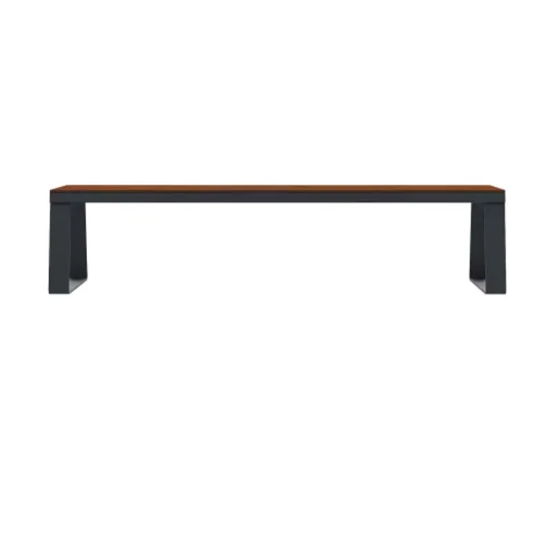 Banquette collectivité HPL effet lames et acier