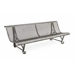 Banc en acier brut collectivités