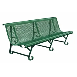 Banc urbain en métal 3 pieds