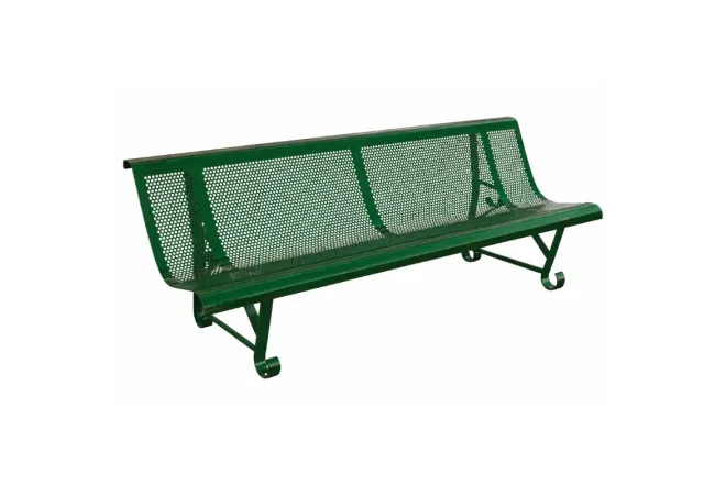Banc public métallique 2 pieds