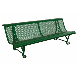 Banc public métallique 2 pieds