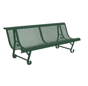 Banc public en métal pour collectivités