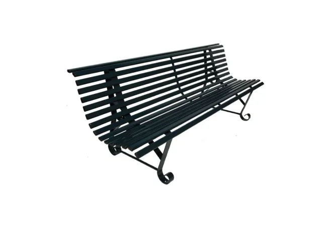 Banc de ville en métal