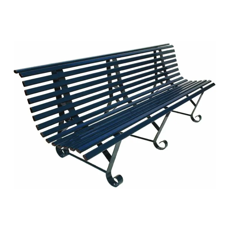 Banc public en métal