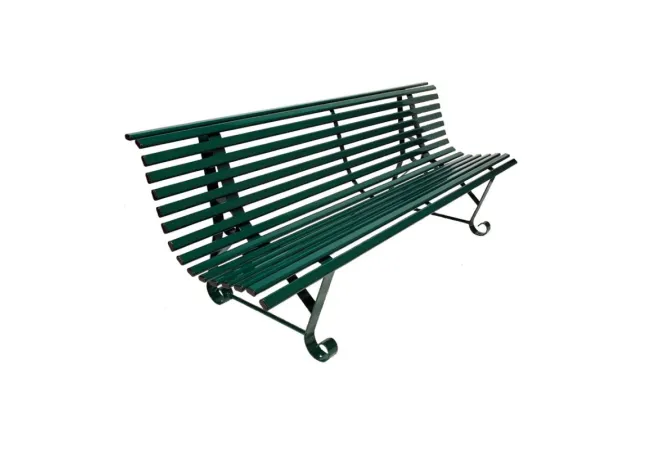 Banc urbain métallique